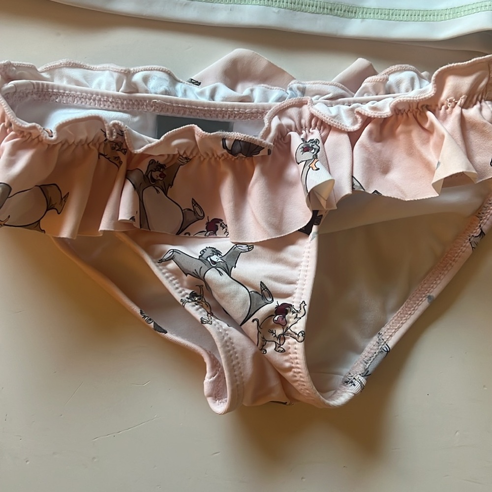 Zara Jungle Book Girls Rashguard and bikini bottom - Picture 2 of 6